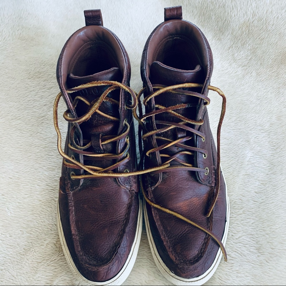 Polo Ralph Lauren Boots in Brown/Red color Size 9D